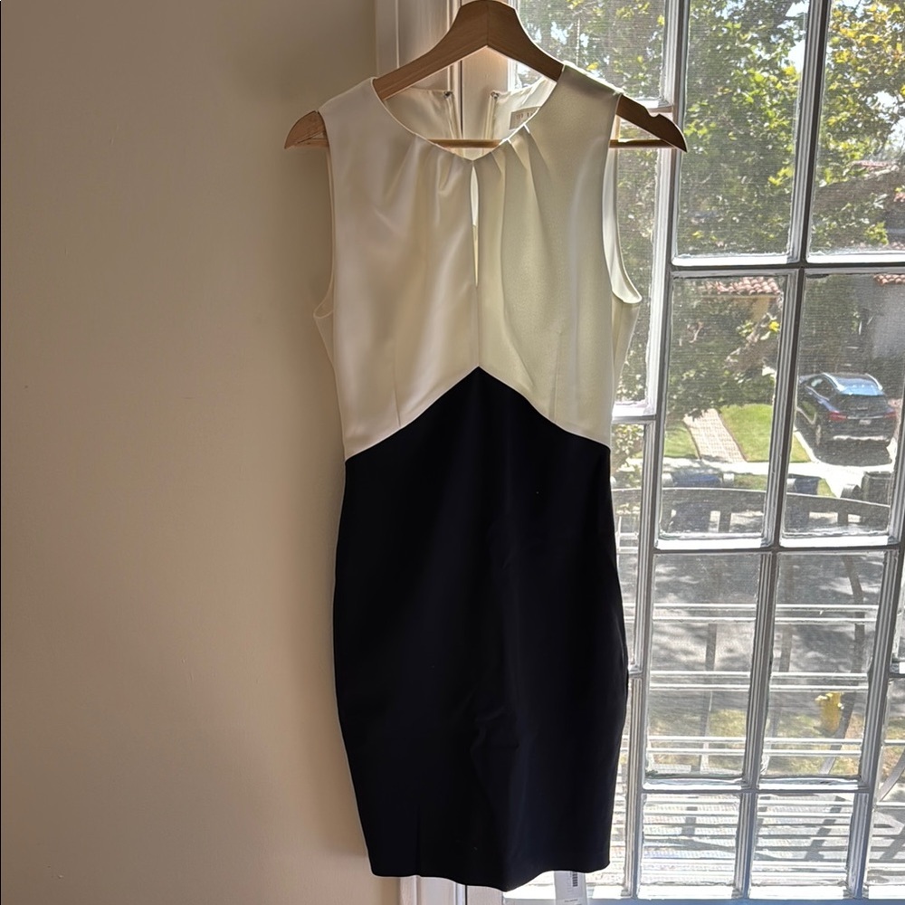 Ted Baker Elegant Sleeveless White and Black Dress